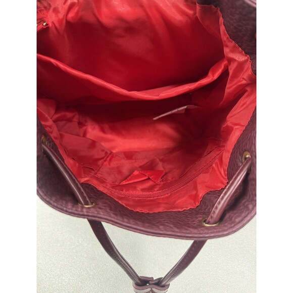 DKNY Rapture Faux Leather Backpack in Wine - Picture 6 of 9